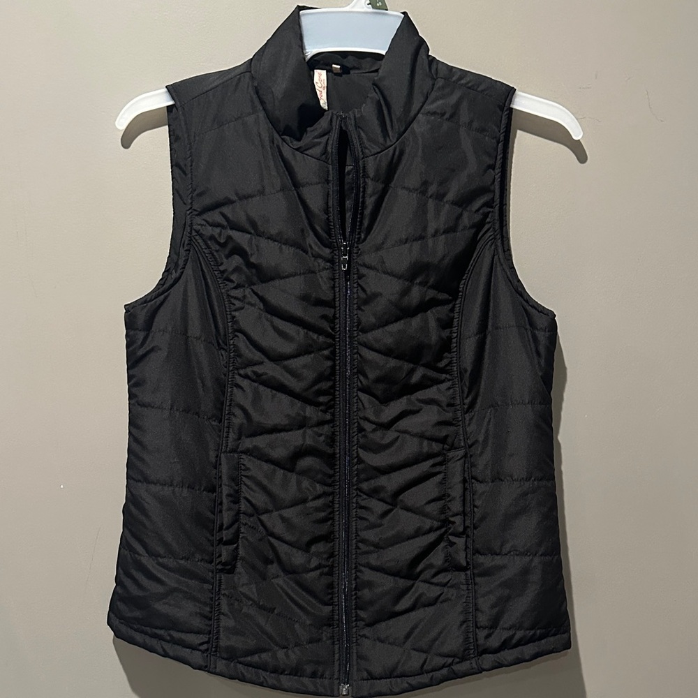 Black Quilted Vest